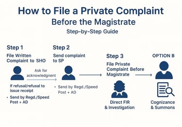 Step by Step Guide to File a Private Complaint