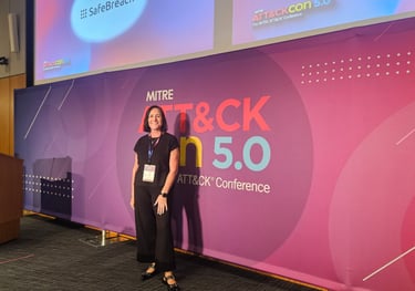 Woman speaking at a conference.