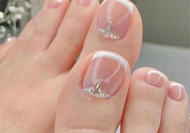 French Tip Pedicure - New Gen Studio - Worthington, MN