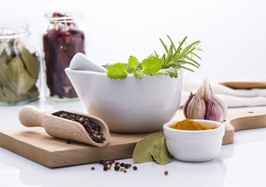 hierbas aromáticas y especias