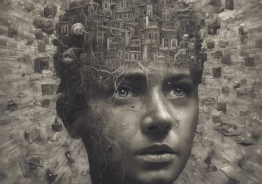 AI generated image representing reading your mind for your future