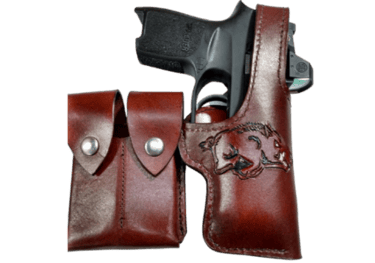 RAZORBACK HOLSTER WITH DUAL MAGAZINE POUCHES