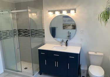 Image of a remodelled bathroom from previous client