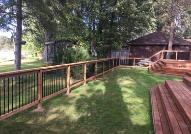 Image of fence built from previous customer