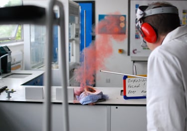 contact explosive demonstration