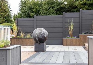 Composite fencing - landscaping Marbella