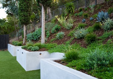 Design slopes and all outdoor functional areas landscaping Marbella