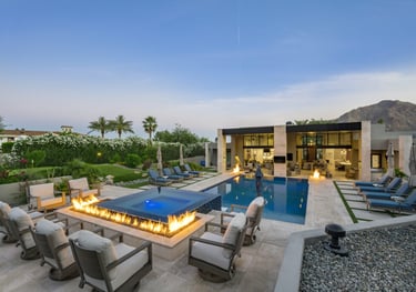 Pool environment design landscaping Marbella