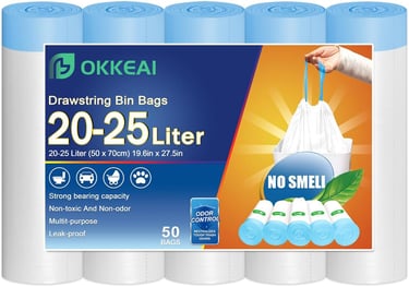 a pack of 10 bags of 10 small drawstring bags