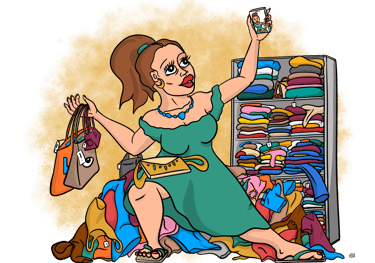 Illustration digitale, épisode 2 "l'impact de la mode"série CHANGEONS, sensibilisation fast-fashion