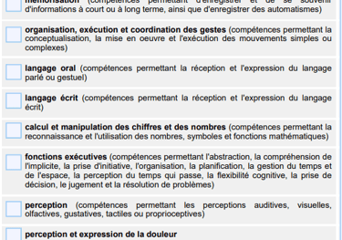 questionnaire complémentaire