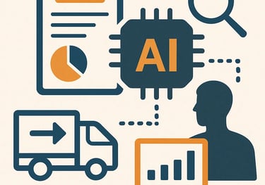 a man with a laptop and a laptop with a magnifying image of a