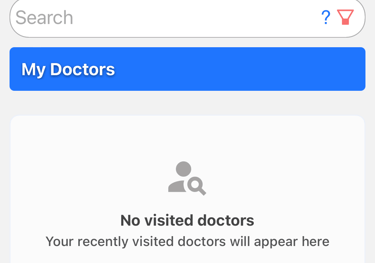a phone screen showing a doctor appointment