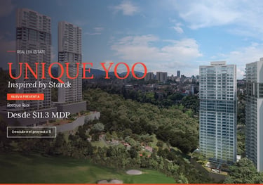 UNIQUE YOO isnpired by Starck Departamentos en Bosque Real