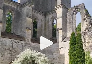 Mariage à l'Abbaye de Longpont dans l'Aisne, Haut de France, proche à Paris