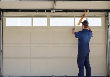 Repairing garage door, making it super safe for you!
