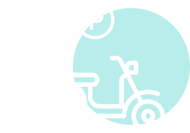 Delivery bike parking in Alreem Centre, Riffa