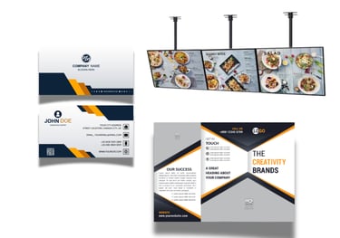 Menu, Flyer, Business Card, TV Menu