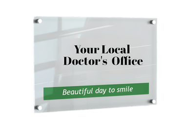 Indoor Elegant Acrylic Wall Sign