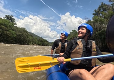 deportes ecxtremos en pareja rafting 