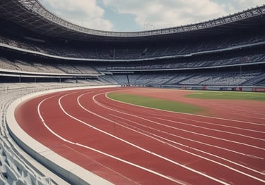 A curved facade covered in white latticework