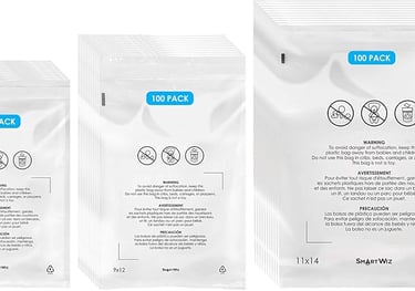 Amazon FBA Poly Bags and safety warnings  for Product Prep