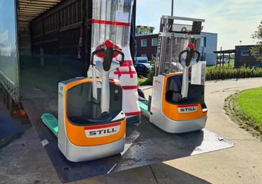 Transport Deichselstapler mit geringer Bodenfreiheit