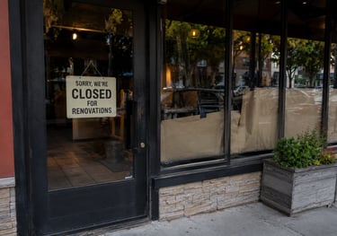 outside a restaurant