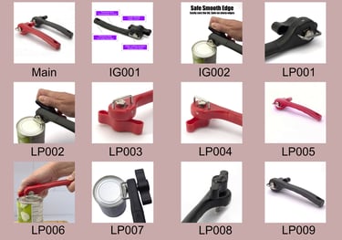 Sample product images layed out on a a pdf to show the item from all angles.