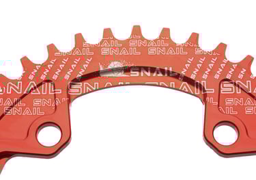 Close up product photograph of a bicycle chain ring suitable for an Amazon product listing.