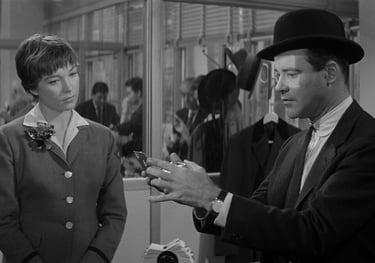 A screenshot from the film the Apartment