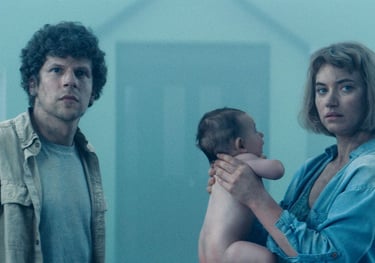 A screenshot from the film Vivarium