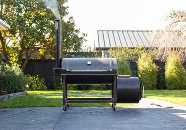 High quality photo of a nz made offset smoker