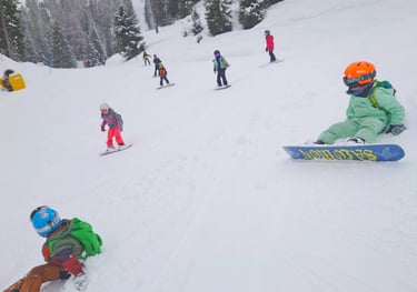 kinder snowboard kurs am Katzenkopf in Leutasch