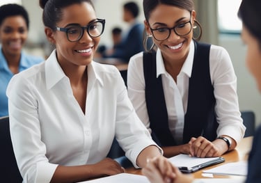 A team providing customer support via phone and chat.