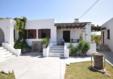 a view of two of the studios from the garden