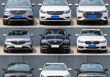 cars showing different models