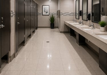 Commercial restroom tile and grout cleaning services for businesses