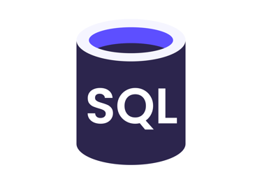 a container with a blue and white logo on it