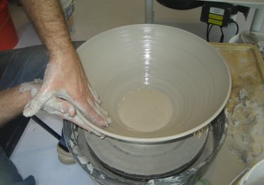 Wheel Throwing Large Bowl