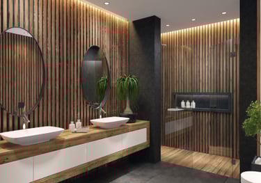 Bathroom remodeling with new tile and fixtures by Uprise Renovation in Charlotte and surround areas