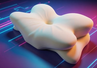 Side sleeper pillow with structured contour for neck and posture support