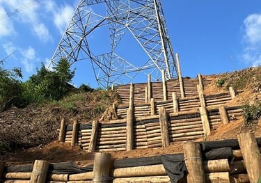 Contenção de erosao