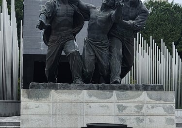 Memorial sculpture in 5.18 Memorial Park, Gwangju