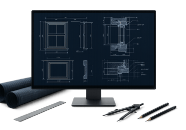 Professional CAD drawings for window and door specifications, Auckland design service, New Zealand