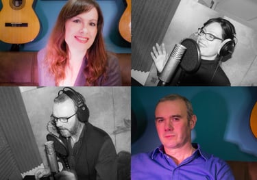 Remote session singing services for solo, duet and choir voices