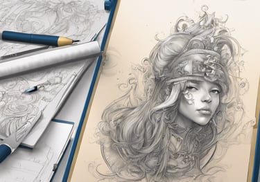 Allysson Caetano | ilustração de uma personagem, princesa guerreira