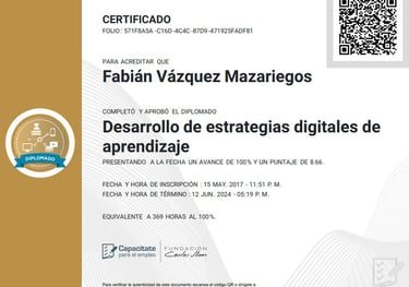 Diplomado estrategias digitales de aprendizaje