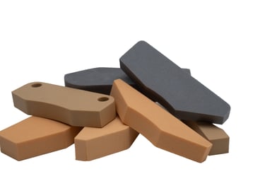 set of four different-colored seals for squeegee chambers