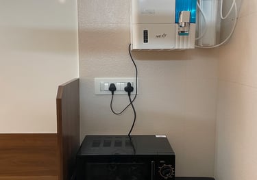 Aeroport Shared Office, RO water filter, oven , printer